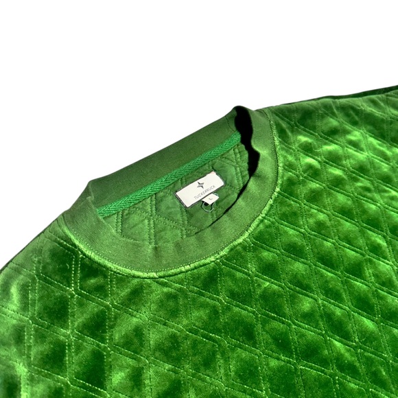 Tuckernuck Douglas Fir Velour Two Piece Set Green Casual Preppy Size Large - Picture 8 of 13